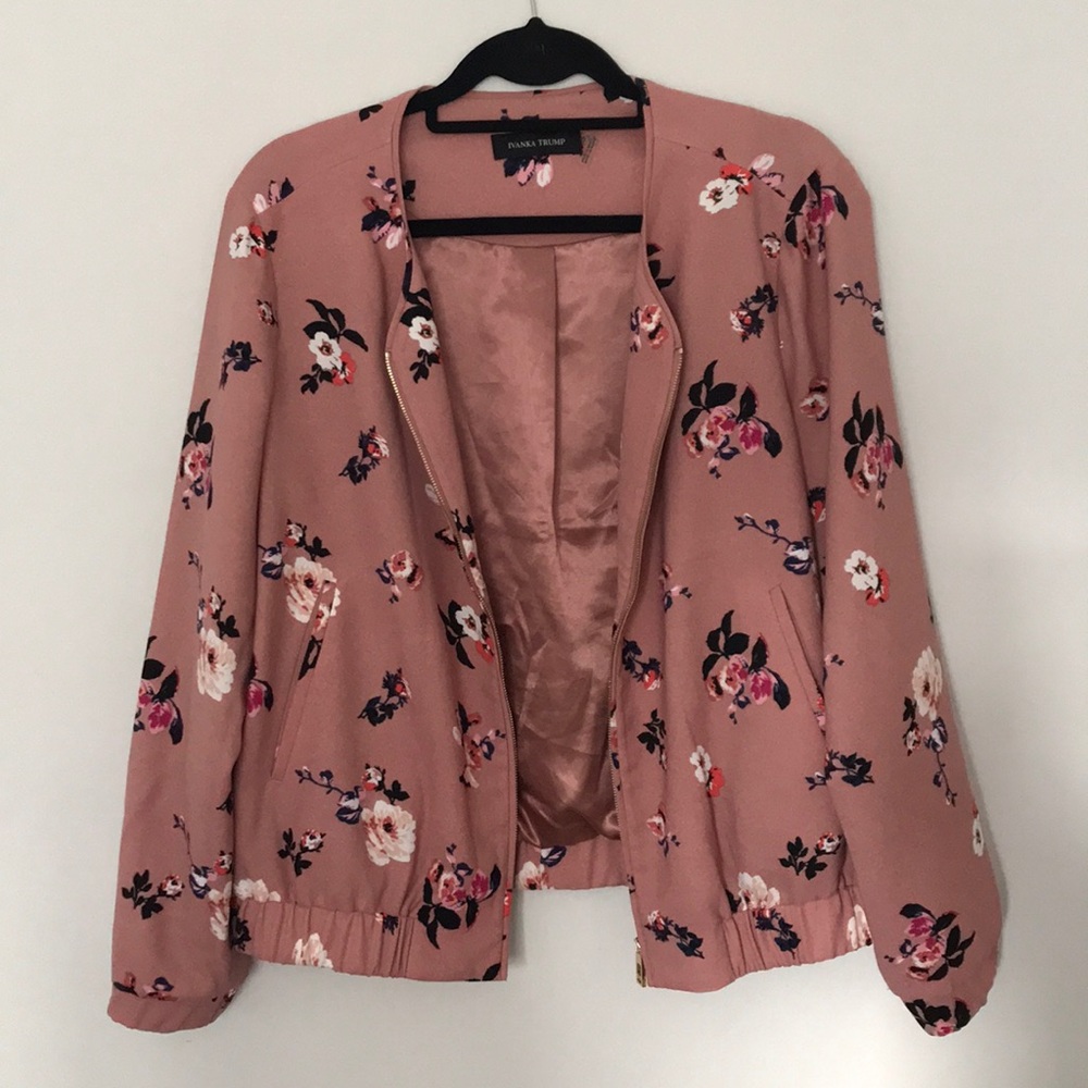 Ivanka Trump Floral Bomber Jacket